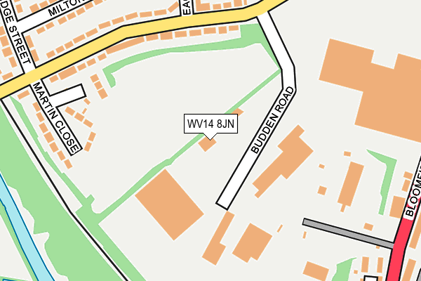 WV14 8JN map - OS OpenMap – Local (Ordnance Survey) WV14 8JN map - OS OpenMap – Local (Ordnance Survey)