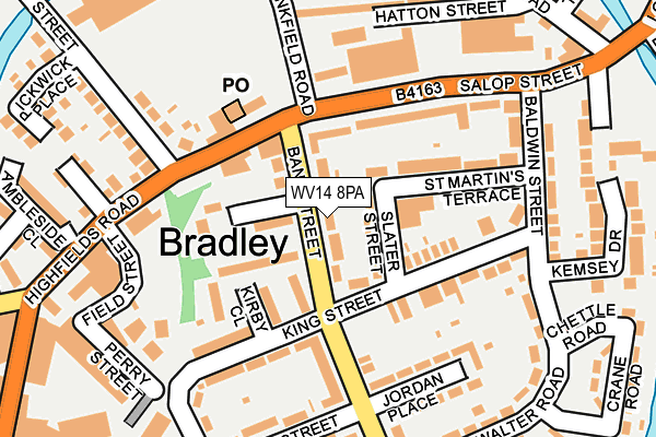 WV14 8PA map - OS OpenMap – Local (Ordnance Survey) WV14 8PA map - OS OpenMap – Local (Ordnance Survey)