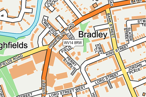 WV14 8RW map - OS OpenMap – Local (Ordnance Survey) WV14 8RW map - OS OpenMap – Local (Ordnance Survey)