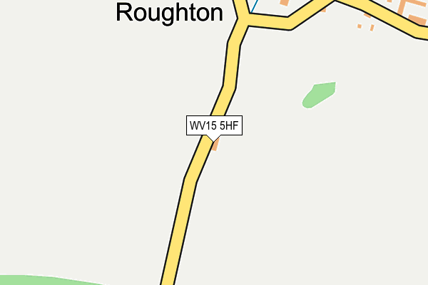 WV15 5HF map - OS OpenMap – Local (Ordnance Survey) WV15 5HF map - OS OpenMap – Local (Ordnance Survey)