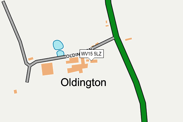 WV15 5LZ map - OS OpenMap – Local (Ordnance Survey) WV15 5LZ map - OS OpenMap – Local (Ordnance Survey)