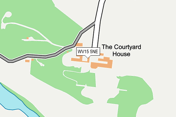 WV15 5NE map - OS OpenMap – Local (Ordnance Survey)