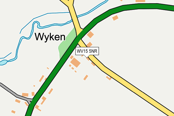 WV15 5NR map - OS OpenMap – Local (Ordnance Survey) WV15 5NR map - OS OpenMap – Local (Ordnance Survey)