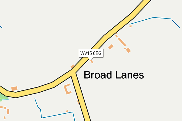 WV15 6EG map - OS OpenMap – Local (Ordnance Survey)