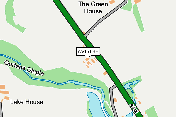 WV15 6HE map - OS OpenMap – Local (Ordnance Survey)