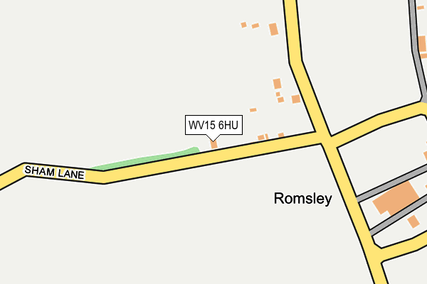 WV15 6HU map - OS OpenMap – Local (Ordnance Survey) WV15 6HU map - OS OpenMap – Local (Ordnance Survey)