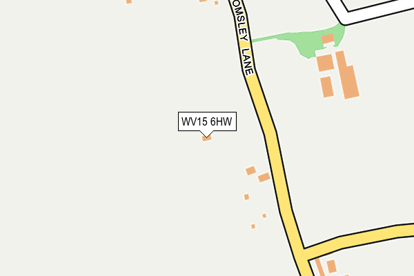 WV15 6HW map - OS OpenMap – Local (Ordnance Survey) WV15 6HW map - OS OpenMap – Local (Ordnance Survey)