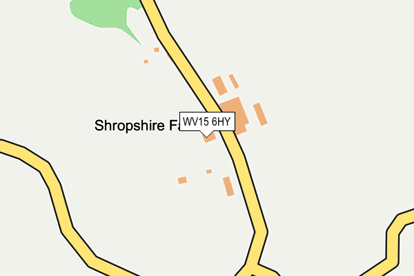 WV15 6HY map - OS OpenMap – Local (Ordnance Survey)