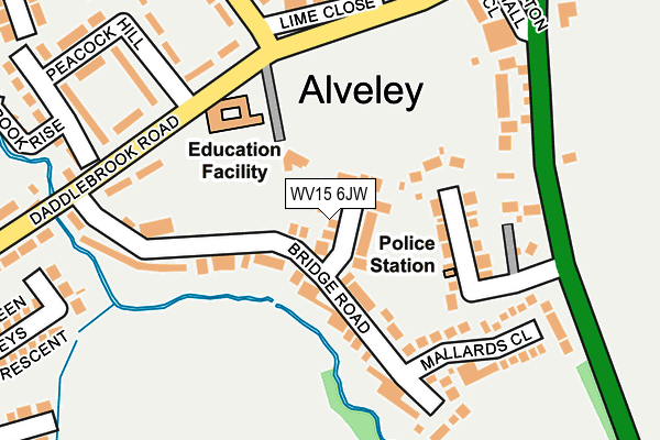 WV15 6JW map - OS OpenMap – Local (Ordnance Survey) WV15 6JW map - OS OpenMap – Local (Ordnance Survey)