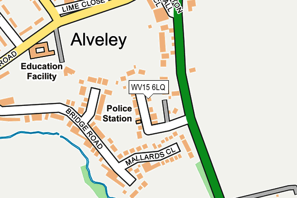 WV15 6LQ map - OS OpenMap – Local (Ordnance Survey) WV15 6LQ map - OS OpenMap – Local (Ordnance Survey)