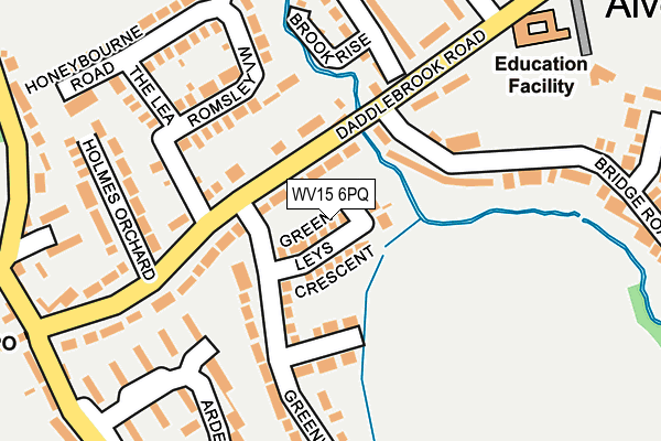 WV15 6PQ map - OS OpenMap – Local (Ordnance Survey) WV15 6PQ map - OS OpenMap – Local (Ordnance Survey)