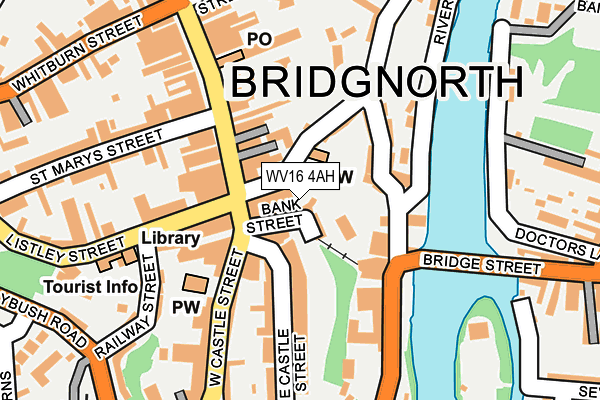 WV16 4AH map - OS OpenMap – Local (Ordnance Survey)