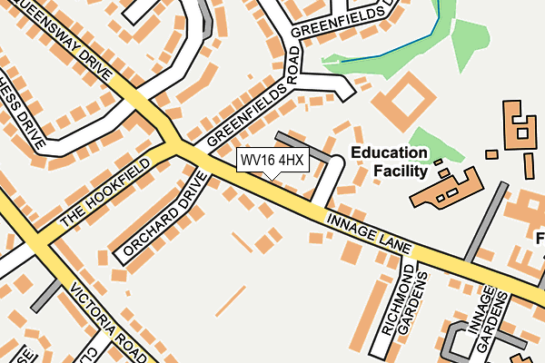 WV16 4HX map - OS OpenMap – Local (Ordnance Survey) WV16 4HX map - OS OpenMap – Local (Ordnance Survey)