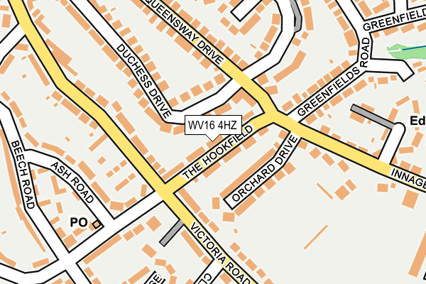 WV16 4HZ map - OS OpenMap – Local (Ordnance Survey)