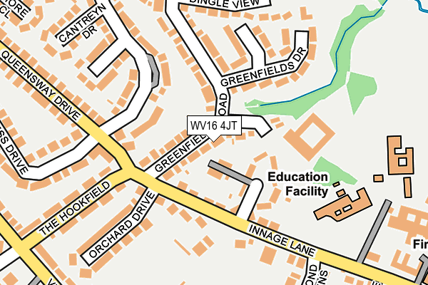 WV16 4JT map - OS OpenMap – Local (Ordnance Survey) WV16 4JT map - OS OpenMap – Local (Ordnance Survey)