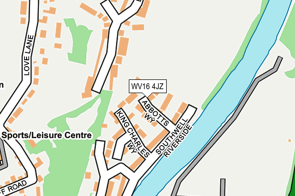 WV16 4JZ map - OS OpenMap – Local (Ordnance Survey) WV16 4JZ map - OS OpenMap – Local (Ordnance Survey)
