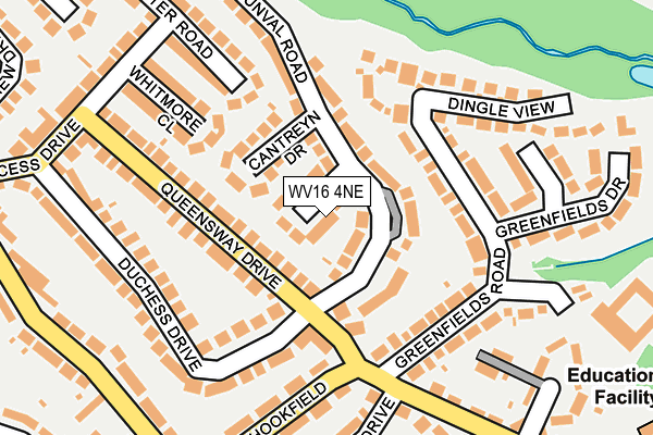 WV16 4NE map - OS OpenMap – Local (Ordnance Survey) WV16 4NE map - OS OpenMap – Local (Ordnance Survey)