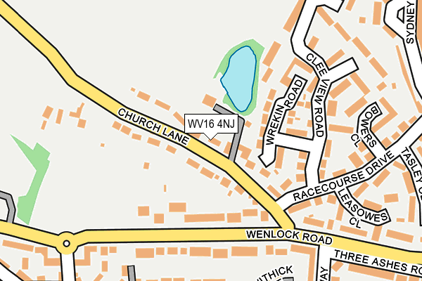 WV16 4NJ map - OS OpenMap – Local (Ordnance Survey) WV16 4NJ map - OS OpenMap – Local (Ordnance Survey)