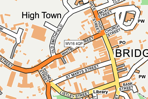 WV16 4QP map - OS OpenMap – Local (Ordnance Survey) WV16 4QP map - OS OpenMap – Local (Ordnance Survey)
