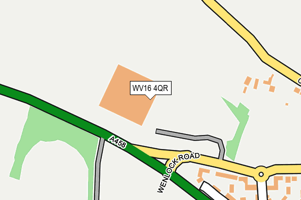 WV16 4QR map - OS OpenMap – Local (Ordnance Survey) WV16 4QR map - OS OpenMap – Local (Ordnance Survey)