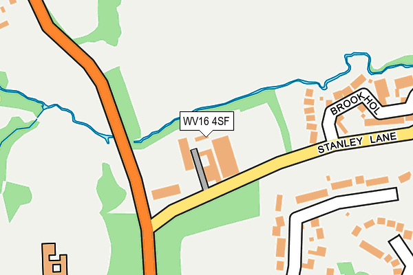 WV16 4SF map - OS OpenMap – Local (Ordnance Survey) WV16 4SF map - OS OpenMap – Local (Ordnance Survey)