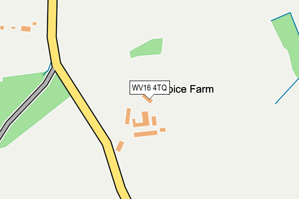 WV16 4TQ map - OS OpenMap – Local (Ordnance Survey)