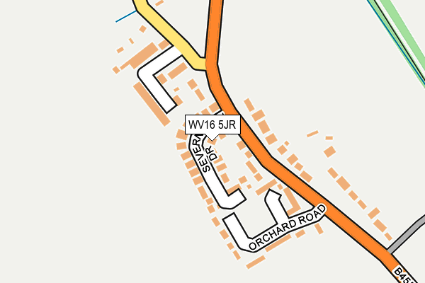 WV16 5JR map - OS OpenMap – Local (Ordnance Survey) WV16 5JR map - OS OpenMap – Local (Ordnance Survey)