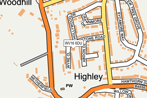 WV16 6DU map - OS OpenMap – Local (Ordnance Survey) WV16 6DU map - OS OpenMap – Local (Ordnance Survey)
