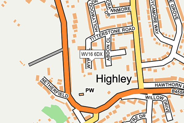 WV16 6DX map - OS OpenMap – Local (Ordnance Survey) WV16 6DX map - OS OpenMap – Local (Ordnance Survey)