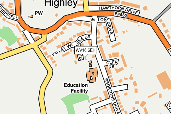 WV16 6EH map - OS OpenMap – Local (Ordnance Survey) WV16 6EH map - OS OpenMap – Local (Ordnance Survey)