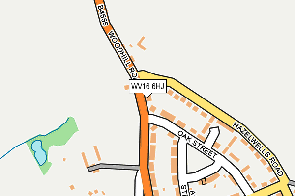 WV16 6HJ map - OS OpenMap – Local (Ordnance Survey) WV16 6HJ map - OS OpenMap – Local (Ordnance Survey)
