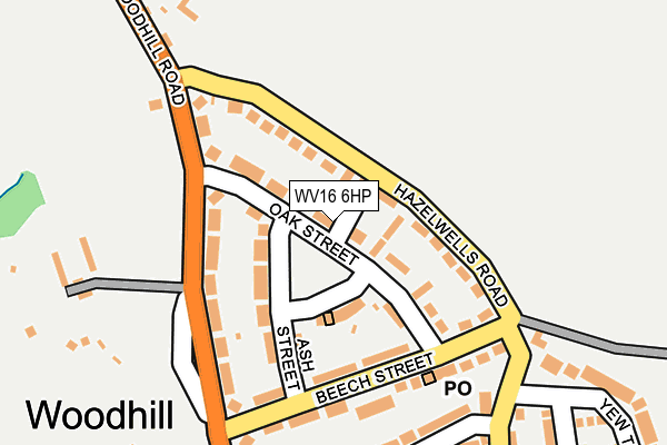 WV16 6HP map - OS OpenMap – Local (Ordnance Survey) WV16 6HP map - OS OpenMap – Local (Ordnance Survey)