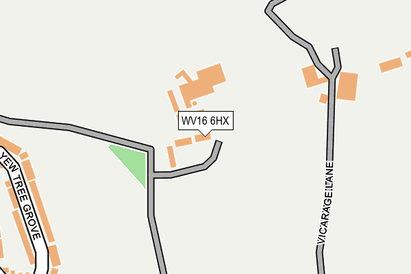 WV16 6HX map - OS OpenMap – Local (Ordnance Survey) WV16 6HX map - OS OpenMap – Local (Ordnance Survey)