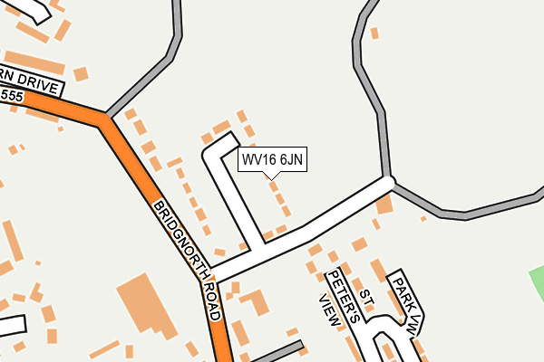 WV16 6JN map - OS OpenMap – Local (Ordnance Survey) WV16 6JN map - OS OpenMap – Local (Ordnance Survey)