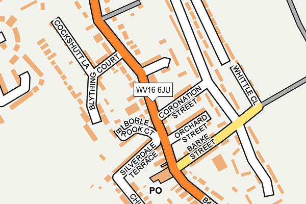 WV16 6JU map - OS OpenMap – Local (Ordnance Survey) WV16 6JU map - OS OpenMap – Local (Ordnance Survey)