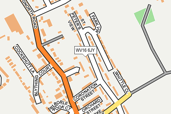 WV16 6JY map - OS OpenMap – Local (Ordnance Survey)