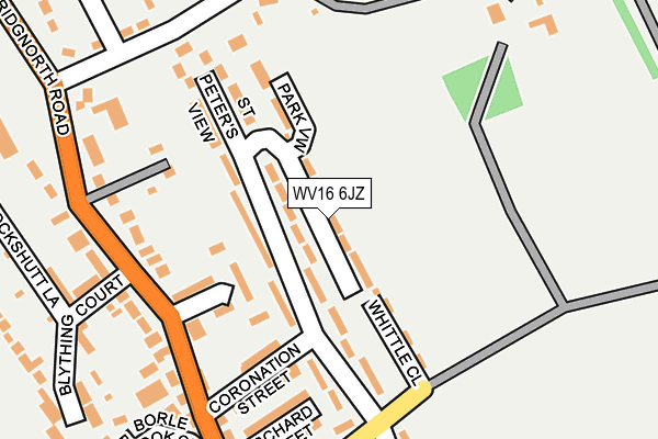 WV16 6JZ map - OS OpenMap – Local (Ordnance Survey) WV16 6JZ map - OS OpenMap – Local (Ordnance Survey)