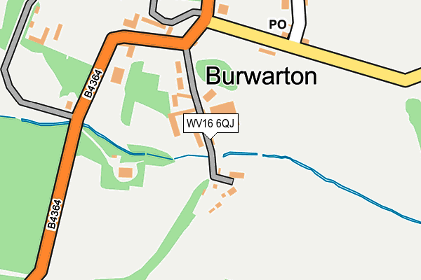WV16 6QJ map - OS OpenMap – Local (Ordnance Survey) WV16 6QJ map - OS OpenMap – Local (Ordnance Survey)