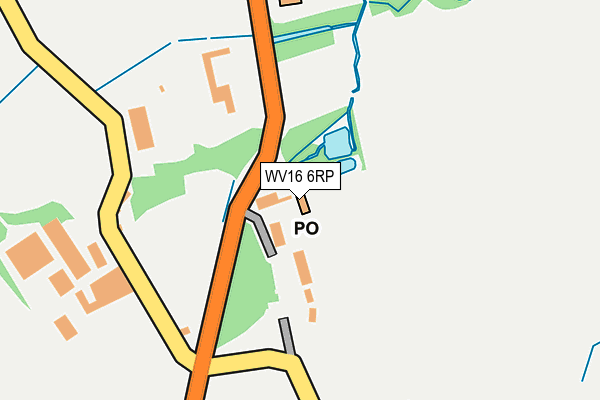 WV16 6RP map - OS OpenMap – Local (Ordnance Survey) WV16 6RP map - OS OpenMap – Local (Ordnance Survey)