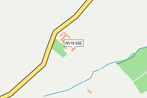 WV16 6SE map - OS OpenMap – Local (Ordnance Survey) WV16 6SE map - OS OpenMap – Local (Ordnance Survey)