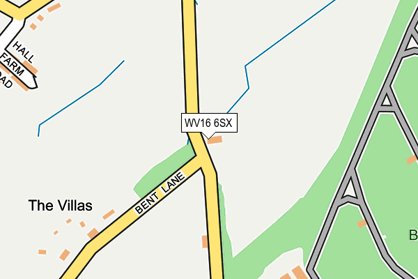 WV16 6SX map - OS OpenMap – Local (Ordnance Survey) WV16 6SX map - OS OpenMap – Local (Ordnance Survey)