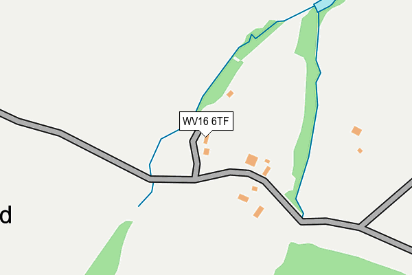 WV16 6TF map - OS OpenMap – Local (Ordnance Survey) WV16 6TF map - OS OpenMap – Local (Ordnance Survey)