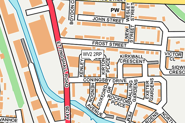 WV2 2RP map - OS OpenMap – Local (Ordnance Survey) WV2 2RP map - OS OpenMap – Local (Ordnance Survey)