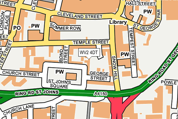 WV2 4DT map - OS OpenMap – Local (Ordnance Survey) WV2 4DT map - OS OpenMap – Local (Ordnance Survey)