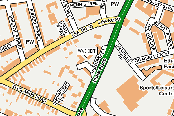 WV3 0DT map - OS OpenMap – Local (Ordnance Survey) WV3 0DT map - OS OpenMap – Local (Ordnance Survey)