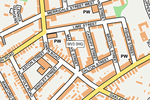 WV3 0HG map - OS OpenMap – Local (Ordnance Survey) WV3 0HG map - OS OpenMap – Local (Ordnance Survey)