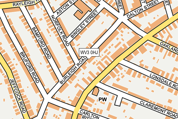 WV3 0HJ map - OS OpenMap – Local (Ordnance Survey)