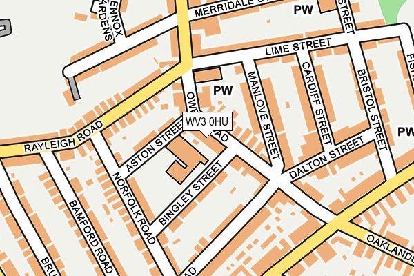 WV3 0HU map - OS OpenMap – Local (Ordnance Survey) WV3 0HU map - OS OpenMap – Local (Ordnance Survey)