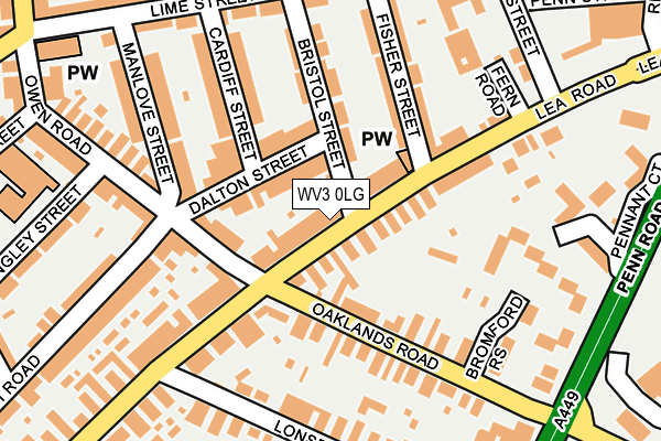 WV3 0LG map - OS OpenMap – Local (Ordnance Survey) WV3 0LG map - OS OpenMap – Local (Ordnance Survey)