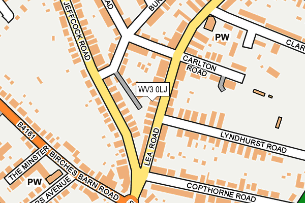 WV3 0LJ map - OS OpenMap – Local (Ordnance Survey) WV3 0LJ map - OS OpenMap – Local (Ordnance Survey)